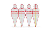 Porta D 4 Pack-PROFOOTBALL-all,Ground Equipment,Mannequins,Matchday Equipment,test,Training Equipment